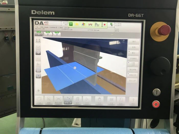 DELEM 2D DA66T touch screen 6 axis cnc press brake controller 130T3M 4M sheet metal bending machine AHYW Yawei china factory